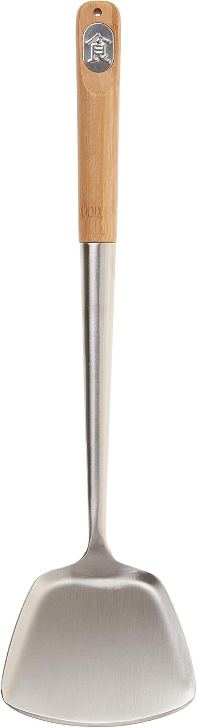 TableCraft Bamboo Handle Wok Spatula, 14.5-Inch...