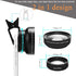 Phone Camera Lens, Professional Attachment Universal Clip on Cell Phone Photography Camera Attachable Mobile Extra 0.45X Wide Angle 12.5X Super Ma...