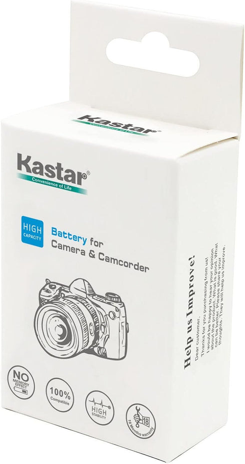 Kastar 1-Pack Battery Replacement for Sony NP-BN1 NPBN1, Type N Battery, Sony BC-CSN, BC-CSNB Charger, Sony Cyber-shot DSC-WX150, Cyber-shot DSC-W...