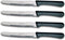 Cuisinox Steak Knives Set of 4 Black Polypropylene Handle with Rounded Tip...