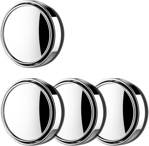 4 Pack Blind Spot Car Mirror 2 Inch Angle Adjustable HD Glass Round Car Side Rear View Convex Mirror Accessories with Frame for Car SUV Trucks Mot...