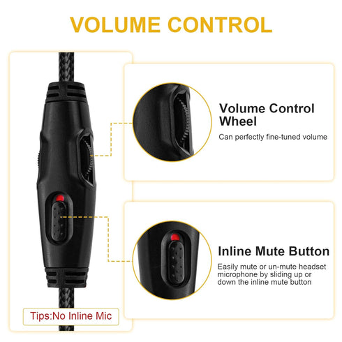 Cloud Alpha Cable Replacement Audio Cable Cord Compatible with HyperX Cloud Alpha Cloud Mix Gaming headsets with Mute & Volume Control, 4.9FT/1.5m...