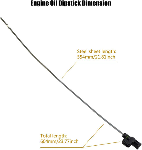 Engine Oil Dipstick, 31086-JA00A? Oil Level Indicator for Altima Maxima Roque Quest Murano CVT8, CVT2 and CVT3 with 4 CYL and V6 Engines, Oil Leve...