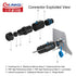 CNLINKO LP-24 USB3.0 Connector Set,Type A Female?Male Plug with 20 Inches Cable, Panel Mount Receptacles Socket IP68 Data Waterproof Connector M24...