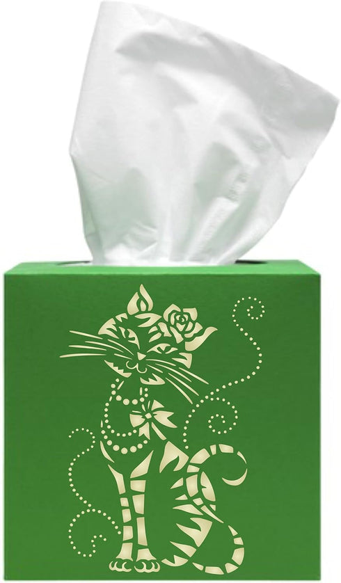 Stencils for Walls: Cute Cat Stencil, 6 x 8.5 inch (L) - Cool Cartoon Cat Bow Flower Beads Stencils for Painting Template...