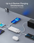 Portable Charger with Built in Cables, Portable Charger with Cords Wires Slim 10000mAh Travel Battery Pack 6 Outputs 3 Inputs 3A Fast Charging Pow...