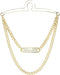 Men's Tie Clips Tie Chain with Charm Cravat Collar Pins Link Style Tie Chain with Gift Box...