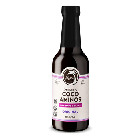 Big Tree Farms Organic Coco Aminos - Liquid Coconut Aminos, Soy-Free Sauce, Low Sodium, Soy Alternative, Gluten Free, Kosher, Warmly Umami, Marina...
