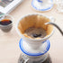 BLUE BREW Ceramic Pour Over Coffee Dripper, Size 01 Cone Coffee Maker (1-2 Cups), Manual Brew Maker, Dishwasher Safe, Portable Slow Brewing Access...