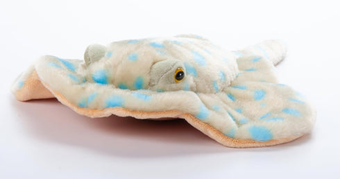 The Petting Zoo Blue Spotted Ray Stuffed Animal Plushie, Gifts for Kids, Wild Onez Ocean Animals, Stingray Plush Toy, 14 inches...