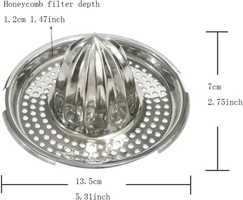 Stainless Steel Lemon Squeezer,Juicer with Bowl Container for Oranges Lemons Fruit Home Made Juice in Kitchen...