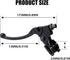 Left Right 7/8" 22mm Clutch Brake Handle Levers Perch Compatible with Honda XR80 XR100 CRF70 CRF80 CRF100 Pit Dirt Motor Bike Motocross...