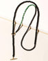 Lava Stone/Black Obsidian/Moss Agate Beaded Layered Choker Necklace for Women Essential Oil Diffuser Healing Crystals and Gemstones Necklaces...