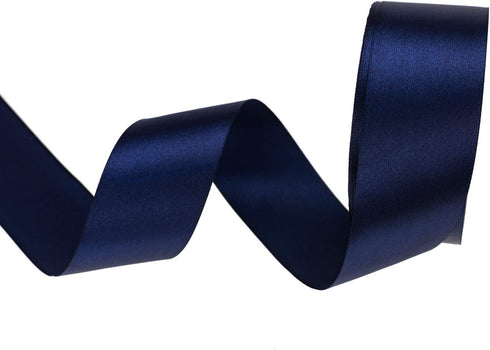 ATRBB 25 Yards 1-1/2 inch Wide Satin Ribbon Perfect for Wedding,Handmade Bows and Gift Wrapping(Navy)...