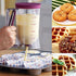 CHuangQi Cake Batter Dispenser with Measuring Label, Perfect Baking Tool for Pancake Cupcakes or Any Baked Goods...