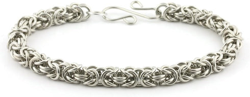 Weave Got Maille Byzantine Chain Maille Bracelet Kit, Classic Silver...