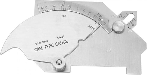 Steel Weld Gauge Sturdy Welding Measure Tool Stainless Steel MG-8 Bridge Welding Gage Seam Inspection Ruler Bridge CAM Welding Gage Weight 192g fo...