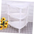 STOBAZA 3 Shelf Layer Stand Home Plastic Shelves Corner Storage Kitchenwhite Basket Organizer Small Household Desk Bathroom for Rack...