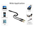 SaiTech IT 3.5 mm Exclusives Headphone Splitter for Computer 3.5mm to 2 Dual Mic Audio Y Splitter Cable Smartphone Headset to PC Adapter, Tablet (...
