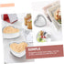 2pcs Heart Cake Mold Heart Shaped Baking Molds Mousse Cake Shaper Casserole Dish Roasting Dish Sandwich Loaf Tin Cake Rings for Bagel Cake Stencil...