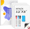 MaxGear 3 Pack Magnetic Whiteboard for Fridge, Small Magnetic Dry Erase Board Fridge Whiteboard for Kitchen, 12"x8" White Board Organizer Planner ...
