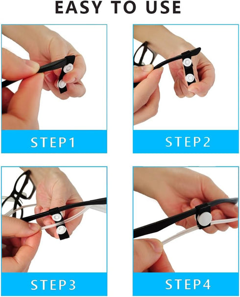 8PCS Oxygen Tube Holder for Glasses?Oxygen Nasal Cannula Clips for Ear Protection?Elastic and Retractable Oxygen Tube Clips for Glasses?Nasal Cann...