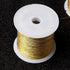 Pengxiaomei 218 Yards/656 Feet Metallic Cord Gold Twine, 2 Spool Gold Thread String for Bracelet Making Jewelry Making Thread Gold Craft String Ti...