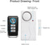 WSDCAM Door Alarm Wireless Anti-Theft Remote Control Door and Window Security Alarms...