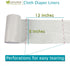 OsoCozy Flushable Diaper Liners - Make Cloth Diapering Convenient with Easy, Quick, Cloth Diaper Liners - Super Soft and Gentle on Baby’s Skin...