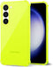 for Samsung Galaxy S23 Case Clear, Neon Bright Vibrant Color, Transparent Jelly Protective Silicone Phone Case for Women Girly Cute, Thin Slim Sof...