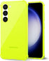 for Samsung Galaxy S23 Case Clear, Neon Bright Vibrant Color, Transparent Jelly Protective Silicone Phone Case for Women Girly Cute, Thin Slim Sof...