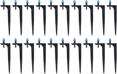 Irrigation Dripper, 20Pcs/Bag with Ground Insert Fruit Tree Drip Irrigation Emitters for Gardening,Drip Emitters Garden Irrigation Drippers Drip I...