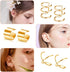 18 Pairs Ear Cuff, Roctee 6 Styles Cartilage Clip On Earrings Set Stainless Steel Ear Clip Fake Cartilage Earring Non Piercing Helix Cartilage Ear...