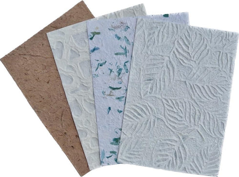 Handmade A4 Thick Natural Fiber MulberryTree Mulberry Paper Sheets, Painting, Writing Handmade Paper, Decorative Paper, Card Making Paper DIY Craf...