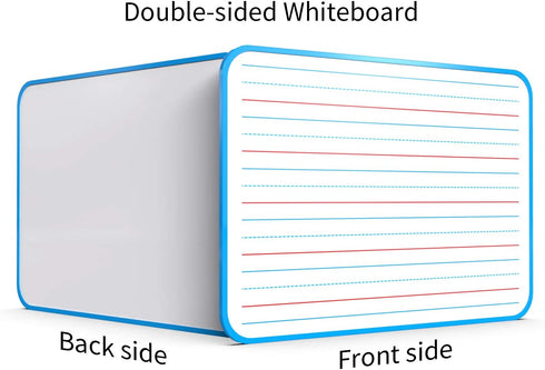 Dry Erase Lapboard Double Sided, Dry Erase Board with Lines for Kids, Small Whiteboard for Home & School...