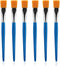 6Pcs Paint Brushes 1 inch,Flat Paint Brushes for Acrylic Painting Watercolor Quality Synthetic Artist Paint Synthetic Paint Brushes with Wooden Ha...