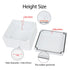 LeMotech Junction Box with Reserved Holes ABS Plastic Electrical Box IP65 Waterproof Dustproof Project Enclosure for Electronics White 5.9X 5.9X 3...