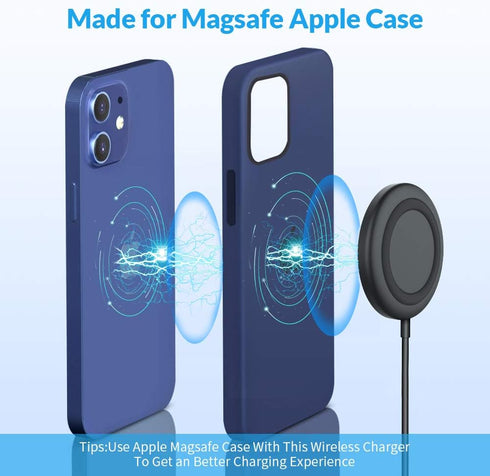WAITIEE Magnetic Wireless Charger for iPhone 15 Pro Max Plus 14 Pro Max Plus 13 Pro Max 12 Pro Max, AirPods 3/2/Pro,Fast Wireless Charger Pad with...