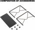 Modern Mail Holder for Home Office, Metal Letter Organizer Sorter for Desk, Cutout Mail Envelope Design, Bill Filling Paper Document Rack, Envelop...