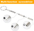 Eyeglasses Repair Kit, HKIDEE Sunglasses Repair Kit Include Glasses Nose Pads, Glasses Screws and 6 Screwdrivers and Tweezers for Glasses, Sunglas...