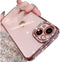 Casechics Compatible with iPhone Case,Luxury Glitter Bling Sparkly Diamond Electro Plated Frame Edge Border Full Body Protective Clear Soft Shockp...