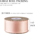 Yimi's Dream Handmade Fabric Ribbons, 1.5 inch x 20 Yard Rose Gold Satin Chiffon Ribbons with Frayed Edge for Wedding, Baby Shower, Christmas, Inv...