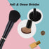 4 in-1 Makeup Brush Set, Foundation Brush Blush Brush Eyeshadow Powder Brush Concealer Brush All-in-One Travel Makeup Brushes Double Ended Makeup ...