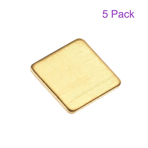 DMiotech 5 Pack 12 x 12 x 1mm IC Chips Heatsink Copper Pad Thermal Kit Cooler Shim for PC Laptop...