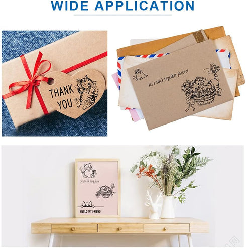 Hying Happy Easter Words Bunny Clear Stamps for Card Making and Photo Album Decor, Easter Rabbits Eggs Stamps Spring Flowers Rubber Stamps Seal fo...