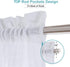 Cozynight White Sheer Tier Curtains 36 inch Length Linen Curtain Sheers Transparent Half Window Curtains Kitchen Tiers Bathroom Cafe Curtain Light...