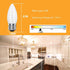 E26 LED Candelabra,4W Vintage 40 Watt Equivalent Edison Style, C32 Frosted Glass Flame Shape,2700K Warm Soft White 400LM,Dimmable LED Candle Bulbs...