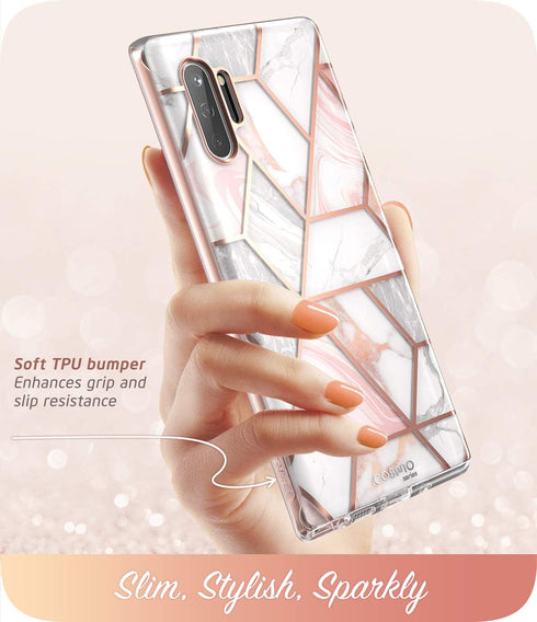 i-Blason Cosmo Series Case Designed for Galaxy Note 10 (2019 Release), Protective Bumper Marble Design Without Built-in Screen Protector (Marble)...