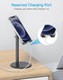 Cell Phone Stand, OMOTON Angle Height Adjustable Phone Holder, Aluminum Desktop Phone Holder Dock Stand for Desk, Compatible with iPhone 13/Mini/P...