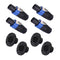 ITSROXUS Upgraded Audio Speaker Plug Kit, 4 Pole Twist Lock Speaker Plug Female Panel Mount Compatible with Neutrik Speakon NL4FC, NL4FX, NLT4X, N...